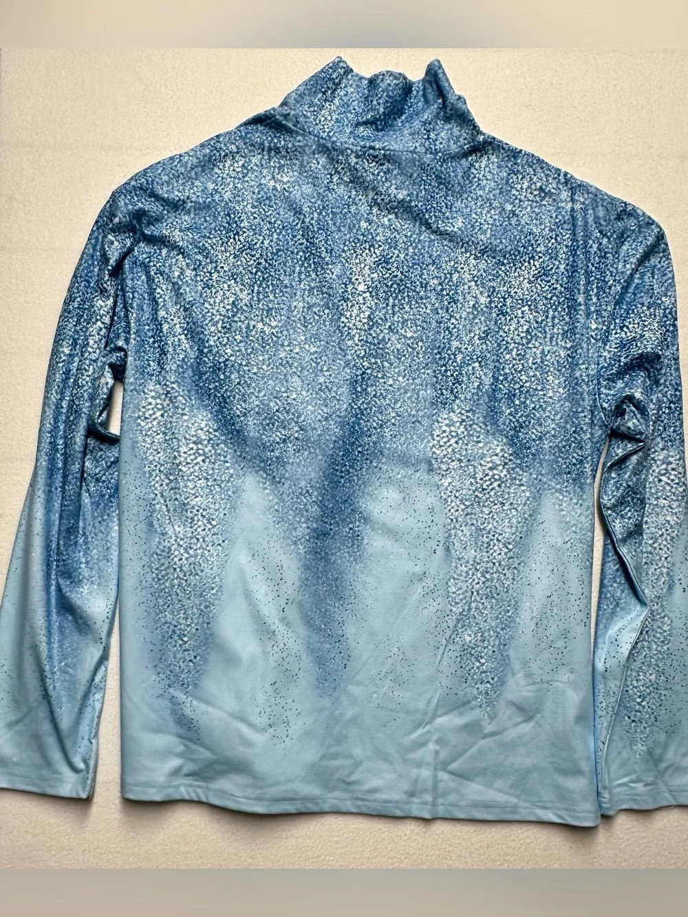 Women’s XXL Blue Ombre Metallic Shimmer Look 2 Piece Pants Set NWT